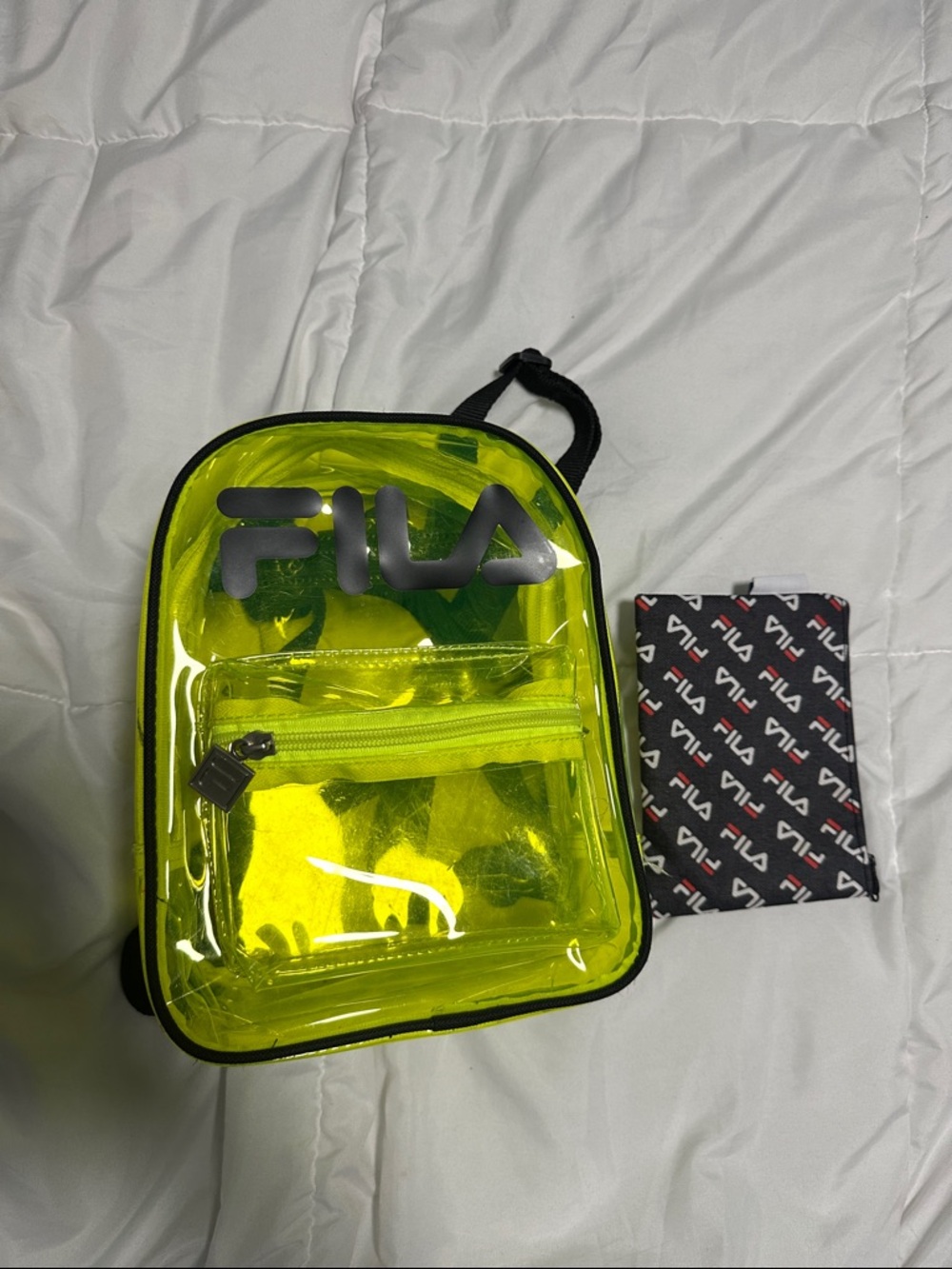 FILA Neon Transparent Mini Backpack - Picture 3 of 6